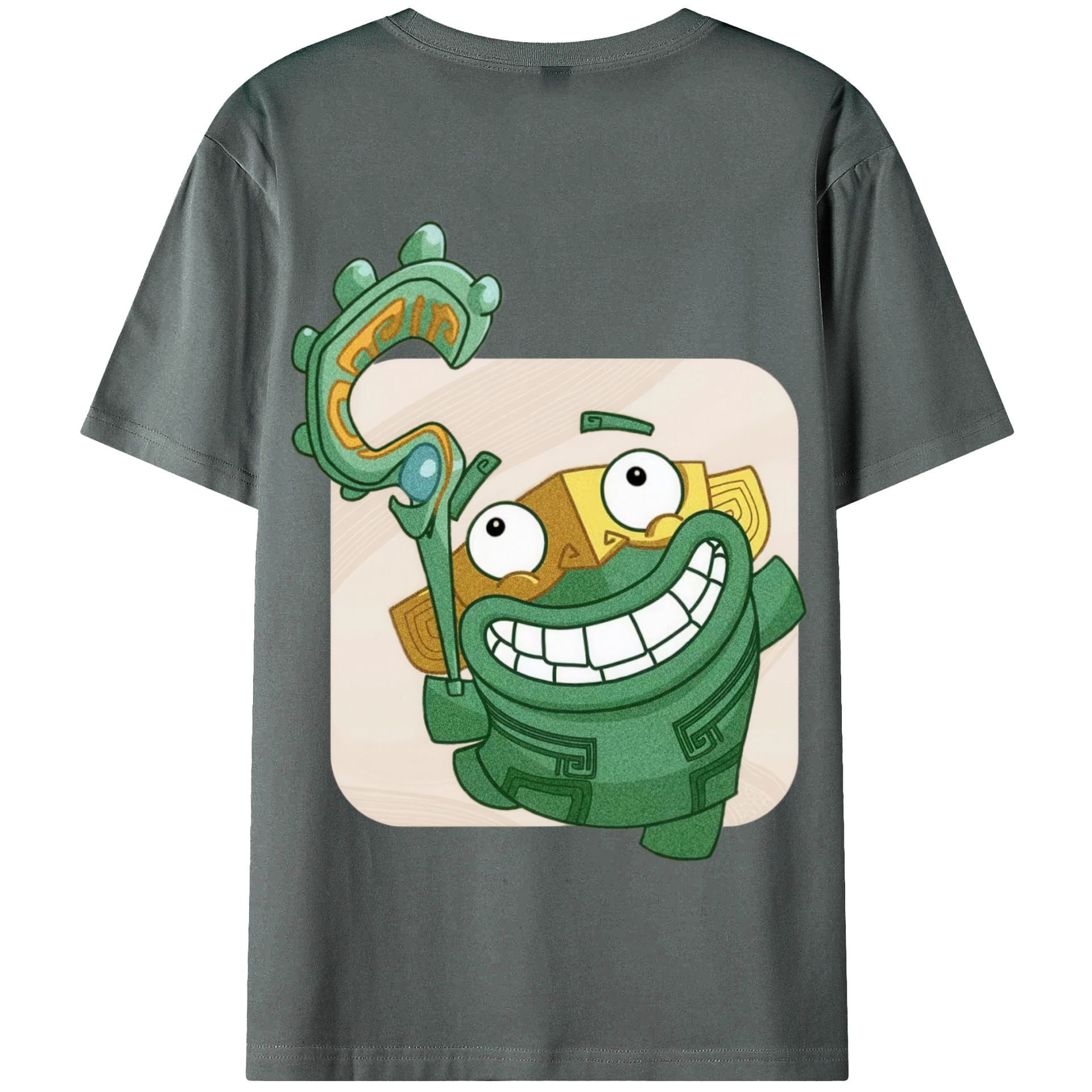 （画像用） Ne Zha 2 ナタ 魔童の大暴れ 綿100％半袖Tシャツ（背面プリント）